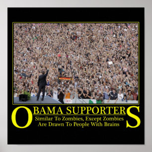 Póster Zombis de Obama