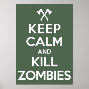 Póster Zombis do matar