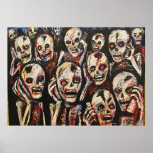Póster Zombis do telemóvel pelo jaque larson