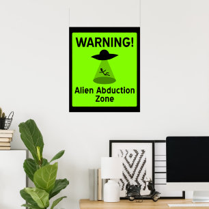 Poster Zona de Abdução Alienígena