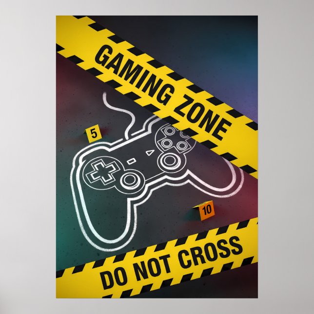 Poster Zona de Jogo Não Ultrapasse (Frente)