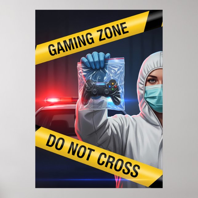 Poster Zona de Jogos Não Ultrapasse (Frente)