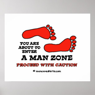 Póster Zona do homem