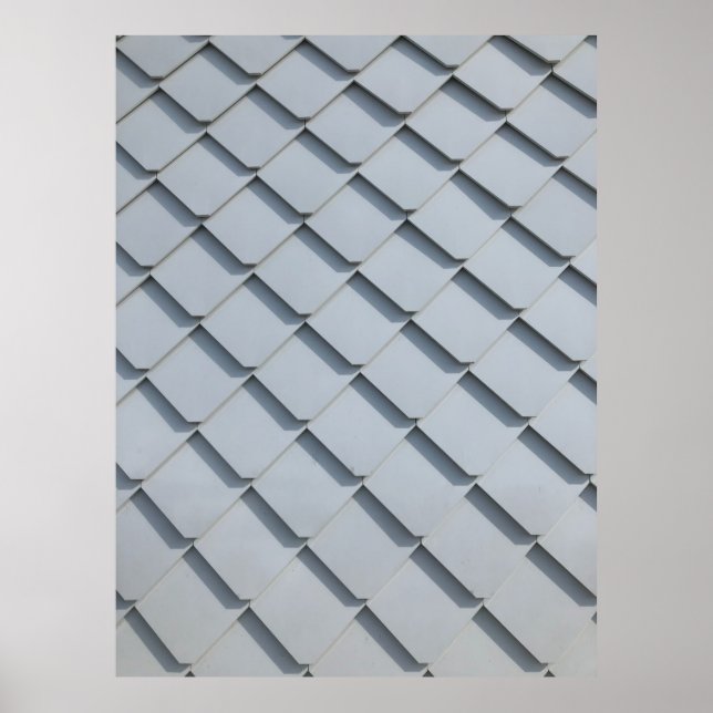 Poster zona do telhado da cinza (Frente)