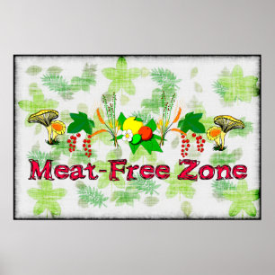 Poster Zona indene de carne