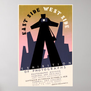 Poster Zona leste, exposição do lado oeste das
