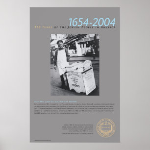 Póster Zona leste New York 1925-1950 do homem de Knish