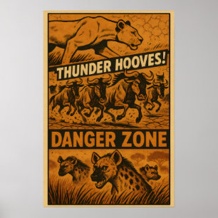 Poster Zona Perigosa - Comic Thunder Hooves