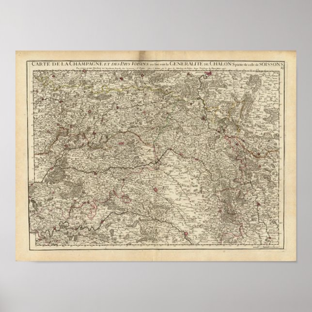 Póster Zonas urbanas da França 2 (Frente)