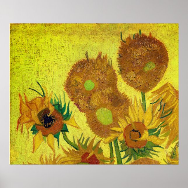 Poster Zonnebloemen (Van Gogh) (Frente)