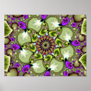 Poster Zoom da Fractal de Mandelbrot