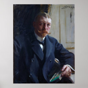 Poster Zorn - Retrato De Franz Heiss 1902