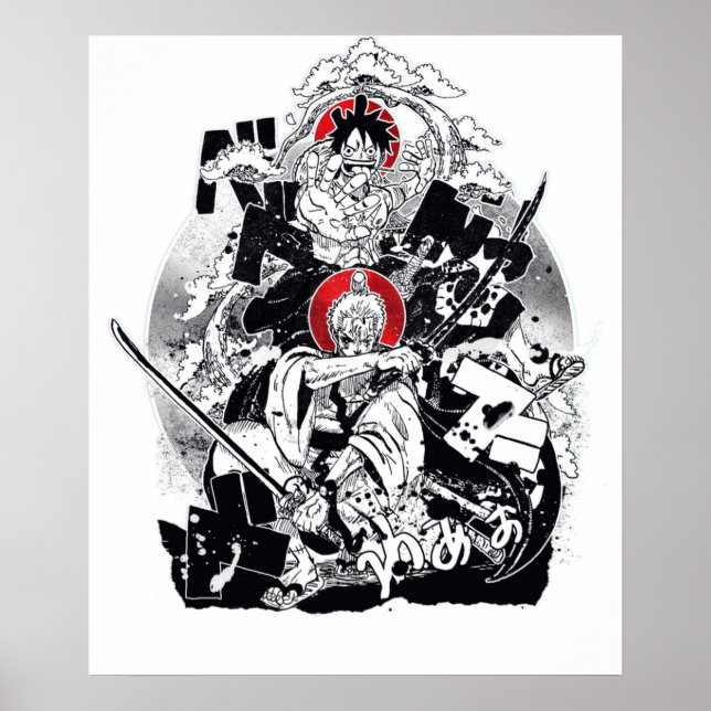 Poster Zoro e Luffy (Frente)