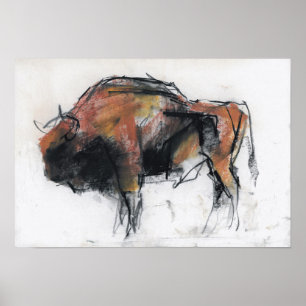 Poster Zubre Bialowieza