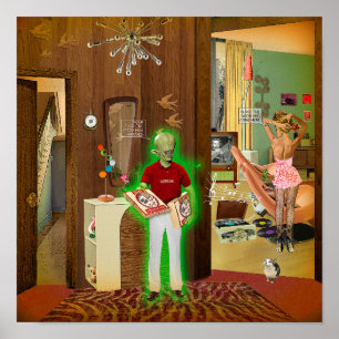 Poster Zucchini Pizza