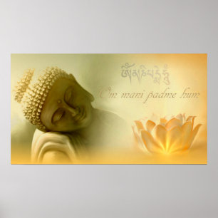 Poster Zumbido do padme do OM mani