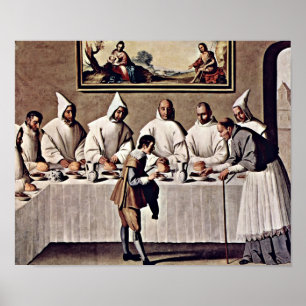 Póster Zurbaran de Francisco - St Hugo of Grenoble