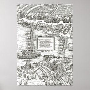 Poster Zürich - Josua 1576 Murer, 1576