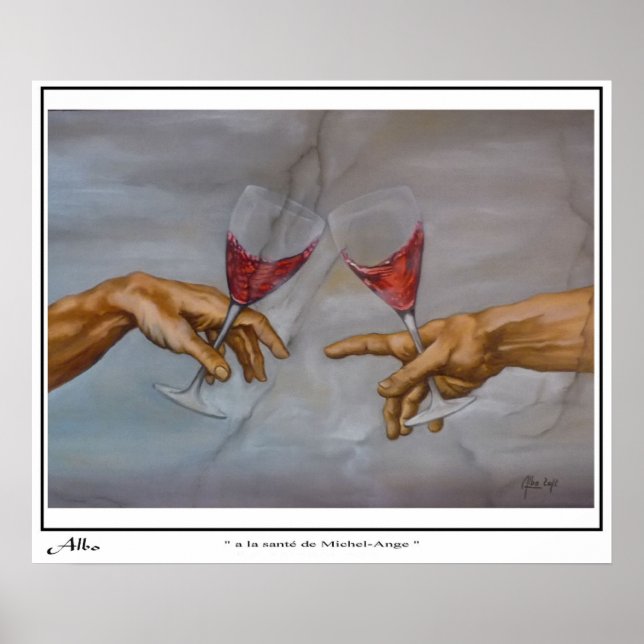 posters "a la santé de Michel Ange" (Frente)
