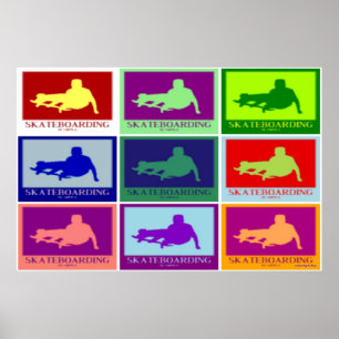 POSTERS - ARTE SKATEBOARDING DA PAREDE DO POP ART