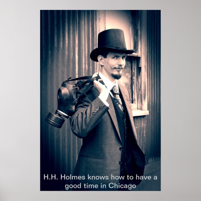 Posters assassinos: H.H. Holmes (Frente)