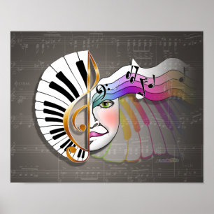 Posters & Belas Artes: Máscara Musical