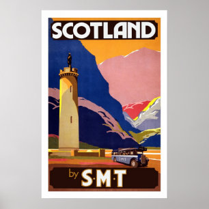 Posters BRITÂNICOS das viagens vintage de Scotlan