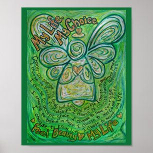 Posters Canceres de Impressão de pintura de anjo