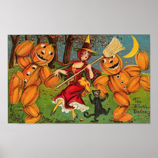 Posters Clássicos de Cartões de Saudação do Vintag (Frente)