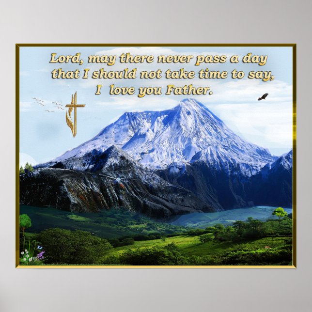 posters cristãos de oração (Frente)