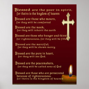 Posters Cristãs Beatitudes