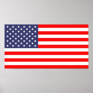 Posters da bandeira americana