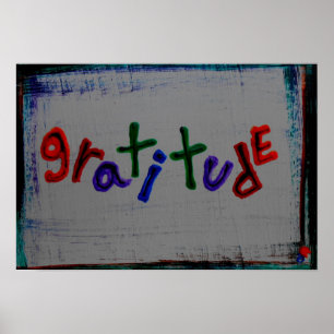 posters da "gratitude"