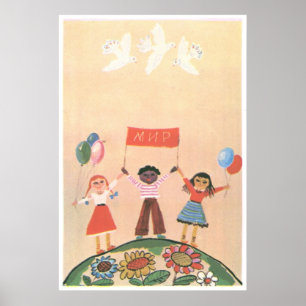 Posters da propaganda de União Soviética da guer