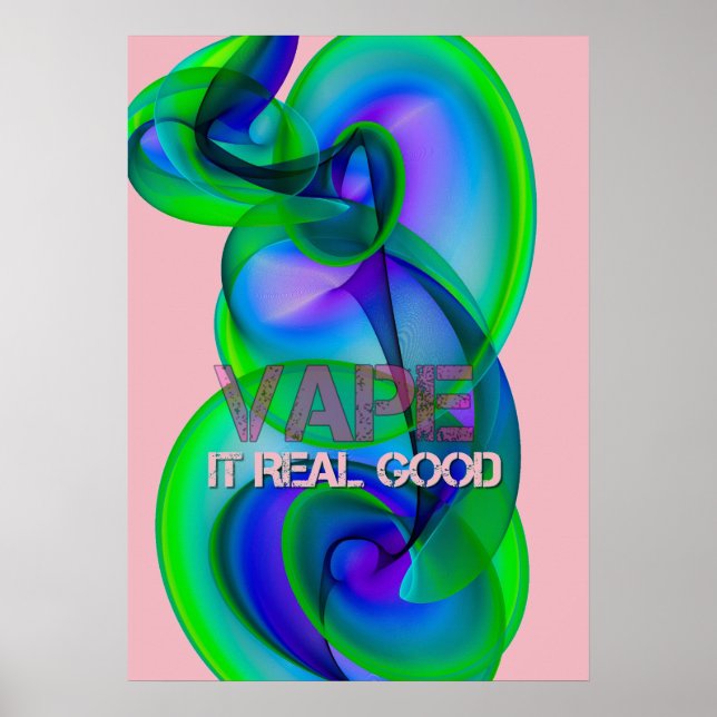 Posters de Abstrato em nuvem Legal e louca (Frente)