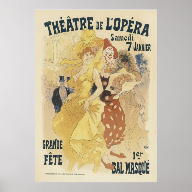 Posters de Art Nouveau - Teatro de L'Opera (Frente)