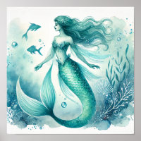 Posters de Arte de Muralha de Água