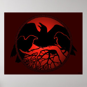 Posters de Arte Raven Decor Nativo de Impressões d