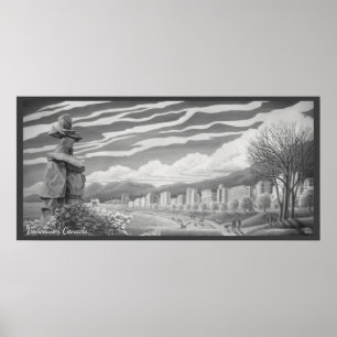 Posters de Arte Vancouver Impressões Inukshuk