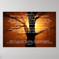 POSTERS de árvores selvagens DESIDERATA