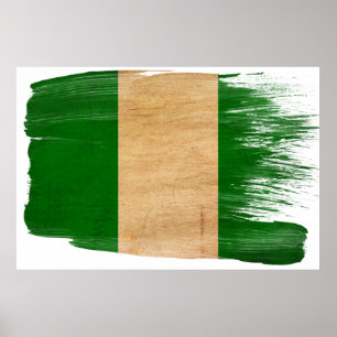 Posters de bandeira da Nigéria
