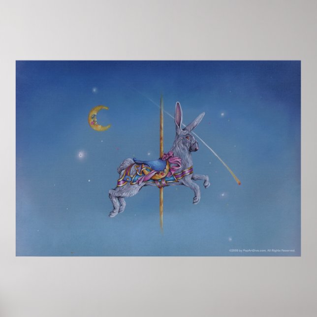 Posters de Coelho Carrossel, Belas Artes (Frente)