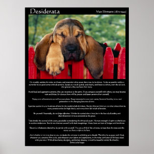 Posters de Desiderata Bloodhound