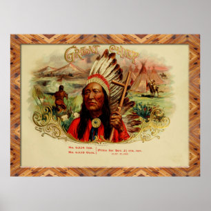 Posters de Etiquetas de Caixa de Cigarro de Vintag