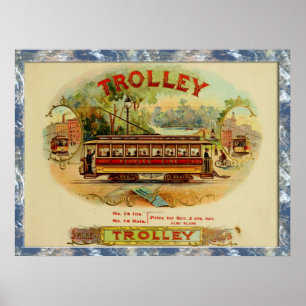 Posters de Etiquetas de Caixa de Cigarro de Vintag