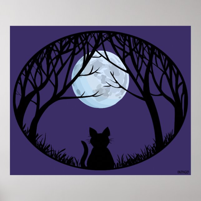 Posters de Impressões de Lover de Gato Gordo de Ar (Frente)