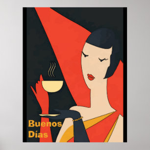 Posters de Lady Vintage da Manhã