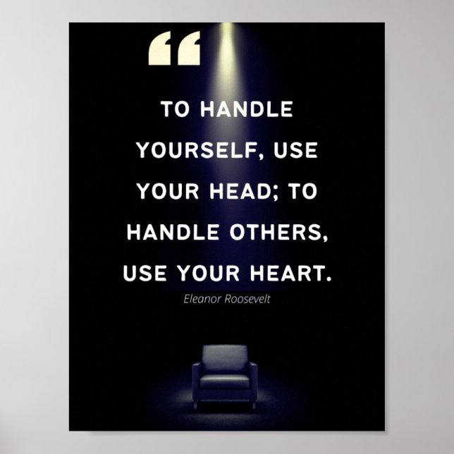 Posters de Liderança - Cotação Elanor Roosevelt (Frente)