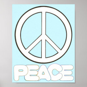 Posters de Palavras de Paz de Sinalização de Paz