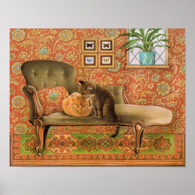 Posters de pintura de gatos (Frente)